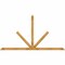 Ekena Millwork Saratoga Rough Sawn Timber Gable Bracket, Western Red Cedar, 108"W x 58"H x 2"D x 4"F, 13/12 Pitch GBW108X58X0204SAR00RWR - alternate 1